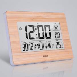 FanJu FJ3530 Big Screen Digital Alarm Clock with Dual Alarm, Indoor Temperature, Moon Phase, Calenda