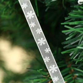 Winter Christmas Snowflake Craft Ribbon