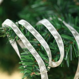 Winter Christmas Snowflake Craft Ribbon