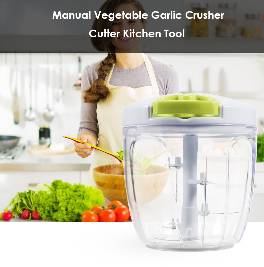 Kitchen Manual Vegetable Garlic Crusher Cutter