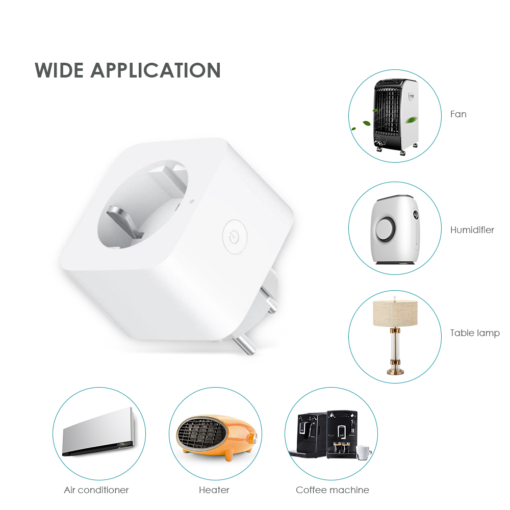 Xiaomi ZNCZ04LM Mini WiFi Smart Socket Voice / Remote Control Timing Function for Household Devices with EU Plug