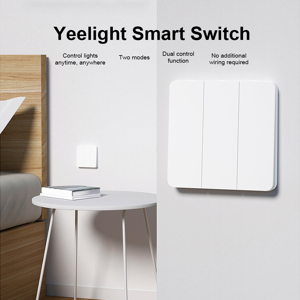 Yeelight Smart Switch Self-rebound Design Single Bond
