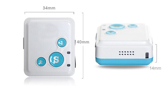 RF-V16 Mini GPS Tracker SOS Communicator Personal GSM / GPRS Tracking Device for Kids Child Elderly